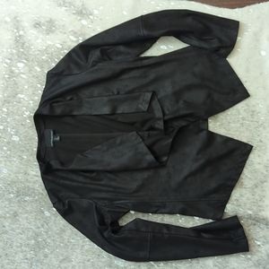 Open Front Black Jacket